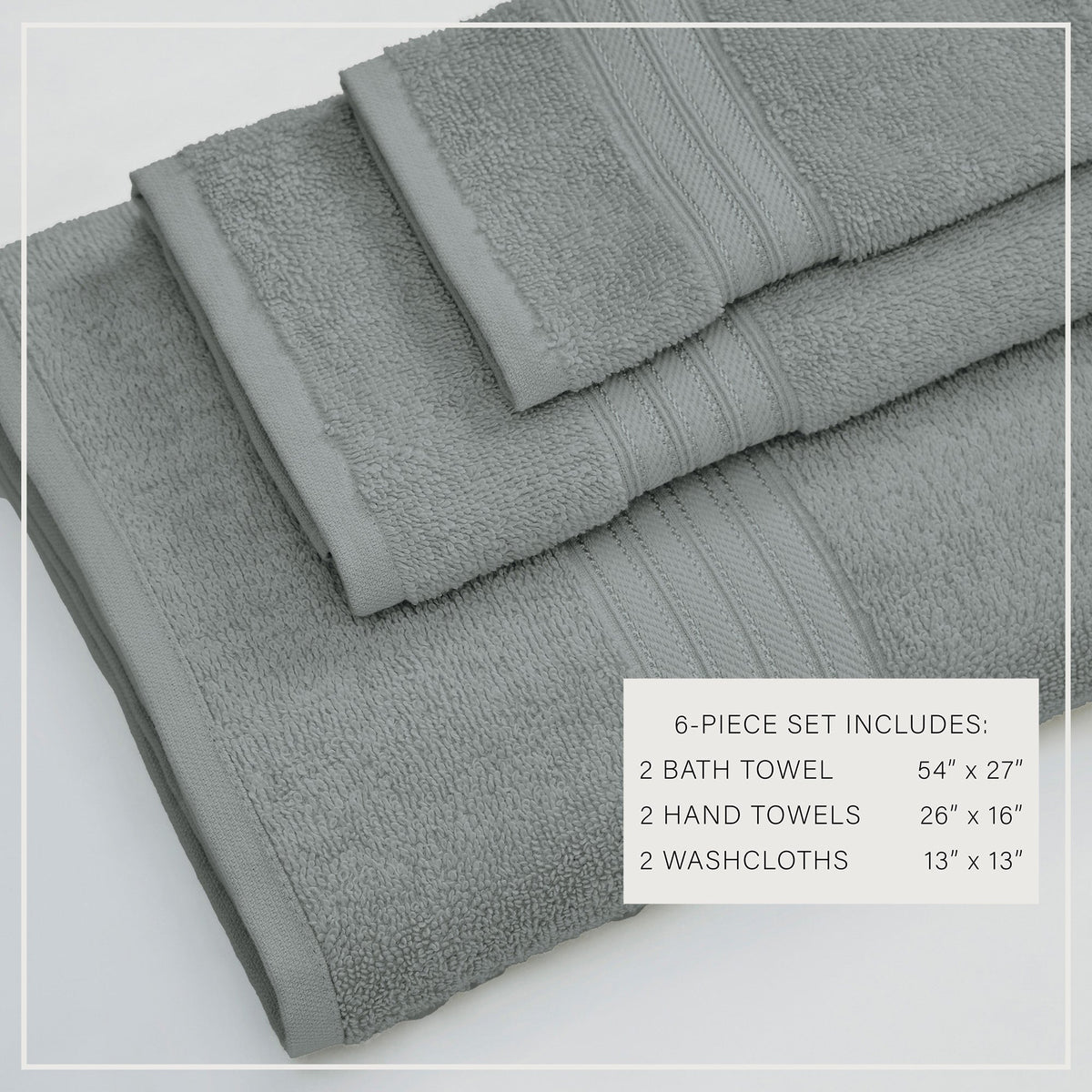 Cotton Terry Bath Towel Set - Cooper Collection