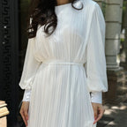 Pleated Tiered Maxi Dress(MS466)
