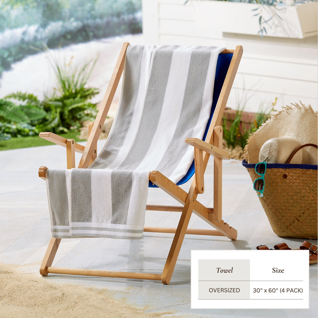 Striped Cabana Beach Towel - Edgartown Collection